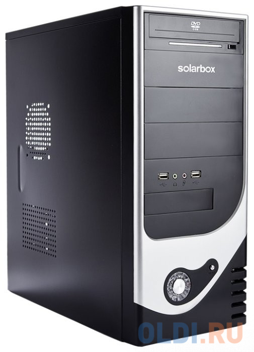 

Корпус ATX Accord SolarBox SH-8 Без БП чёрный серебристый
