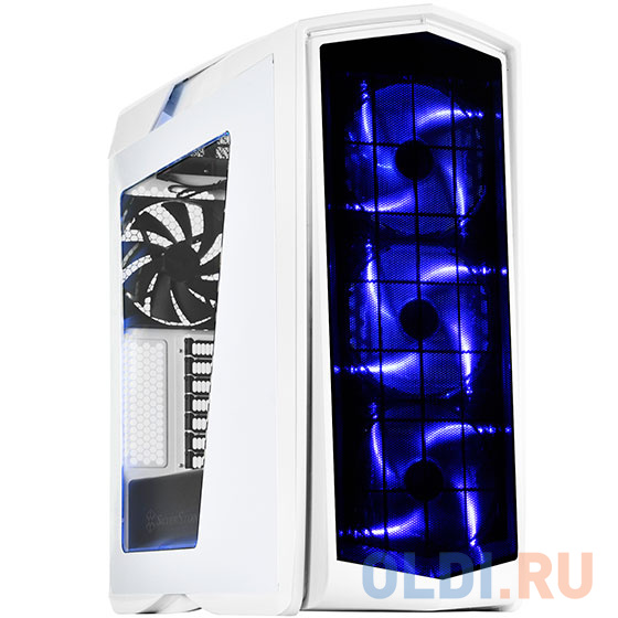 

Корпус Silverstone Primera [SST-PM01WA-W] , ATX, без БП ( ATX ), цвет белый с синей подсветкой + окно