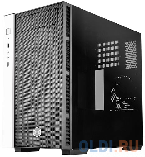 

Корпус microATX SilverStone SST-RL08BW-RGB Без БП чёрный белый, Черно-белый