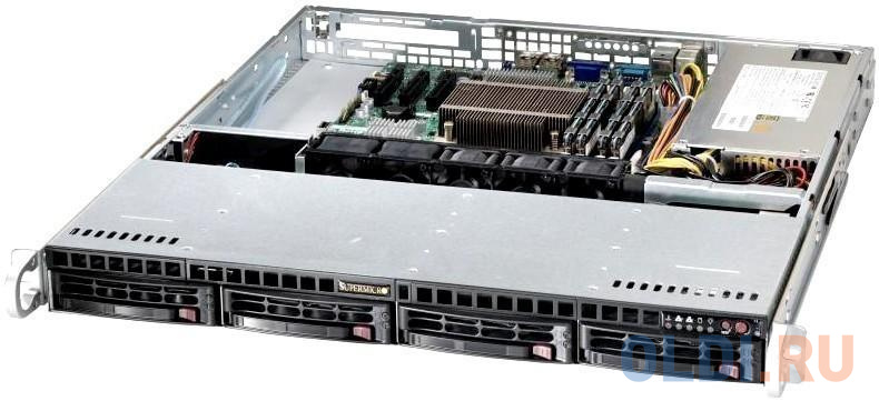 

Корпус 1U Supermicro 813MFTQC-350CB2 350 Вт серый чёрный
