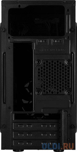 Корпус microATX Aerocool Cs-105 RED RGB Без БП чёрный фото
