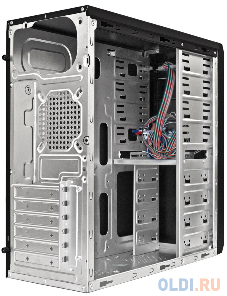 Exegate EX283222RUS Корпус Miditower ExeGate UN-605B-350W-12 (ATX, UN350 120mm, 2USB, аудио, блокировка, черный) фото