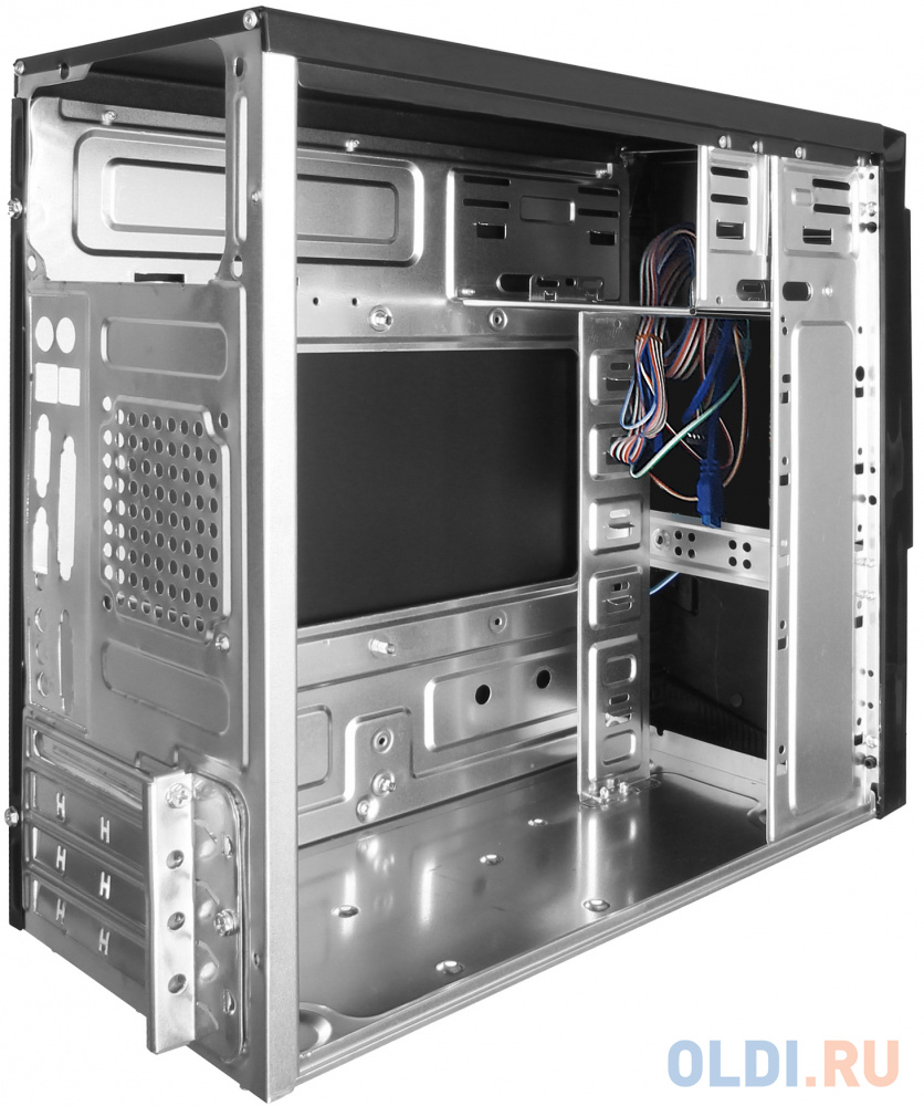 Exegate EX284037RUS Корпус Minitower BA-204U Black, mATX, <AA400, 80mm>, 2*USB+2*USB3.0, Audio фото