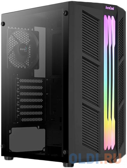

Корпус ATX Aerocool Prime-G-Bk-v1 Без БП чёрный, Черный