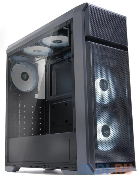 Корпус ATX Zalman N5 OF Без БП чёрный, размер ATX Midi Tower, цвет черный - фото 2