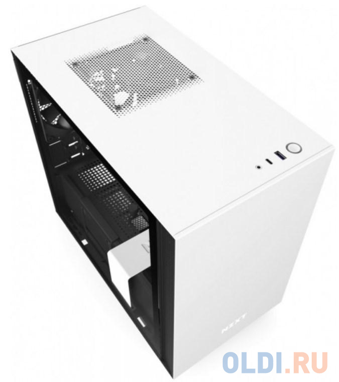 Корпус mini-ITX NZXT CA-H210i-W1 Без БП белый чёрный от OLDI
