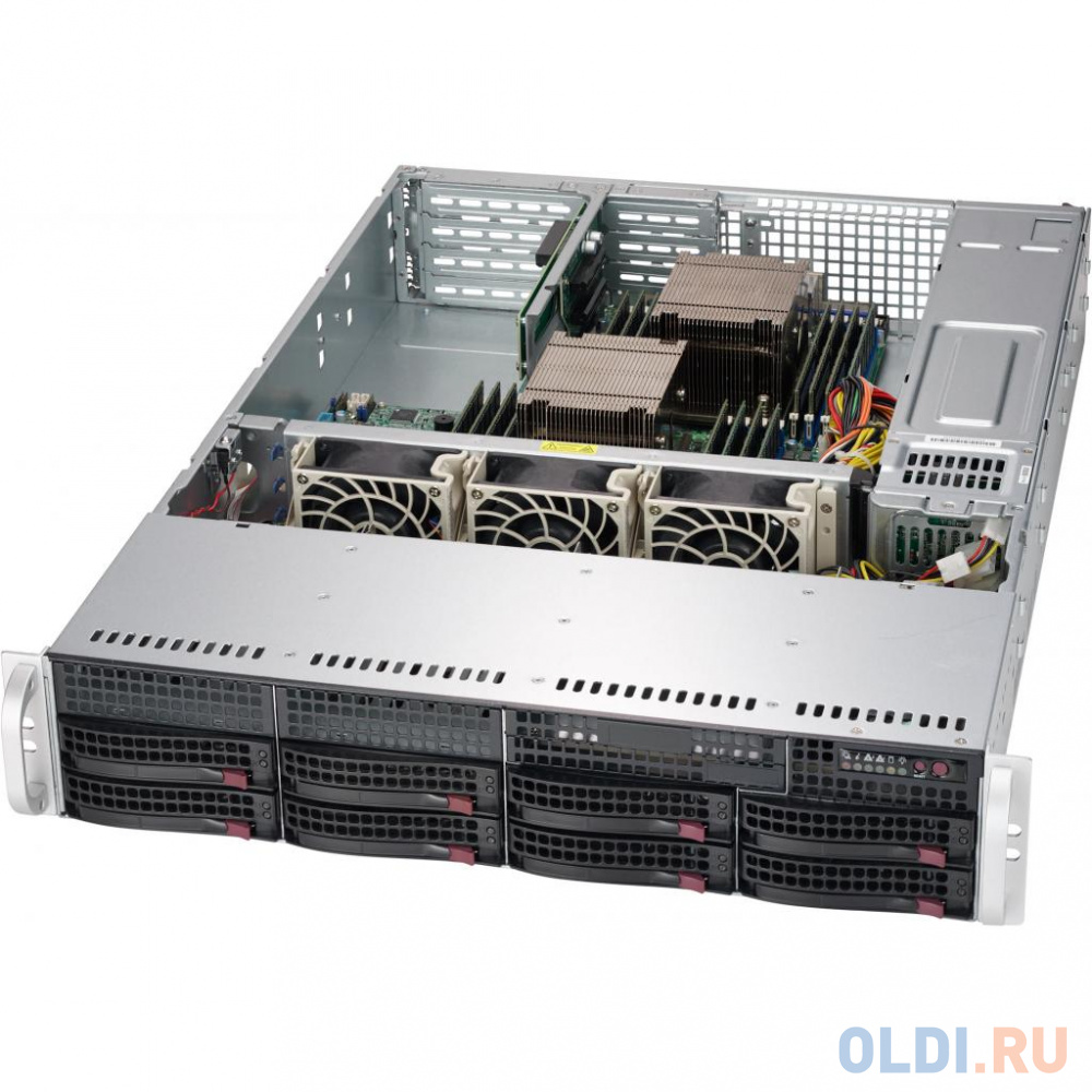 

Серверный корпус 2U Supermicro CSE-825TQC-R802LPB 800 Вт серебристый