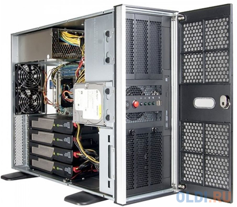Серверный корпус mini-ITX Chenbro RM41300H12*13729 Без БП чёрный серебристый фото