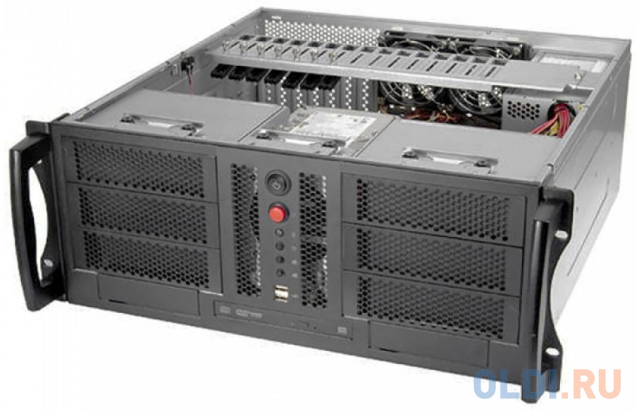 Серверный корпус mini-ITX Chenbro RM41300H12*13729 Без БП чёрный серебристый фото