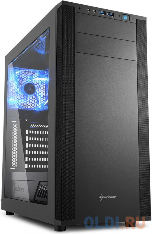 

Корпус ATX Sharkoon M25-W Без БП чёрный