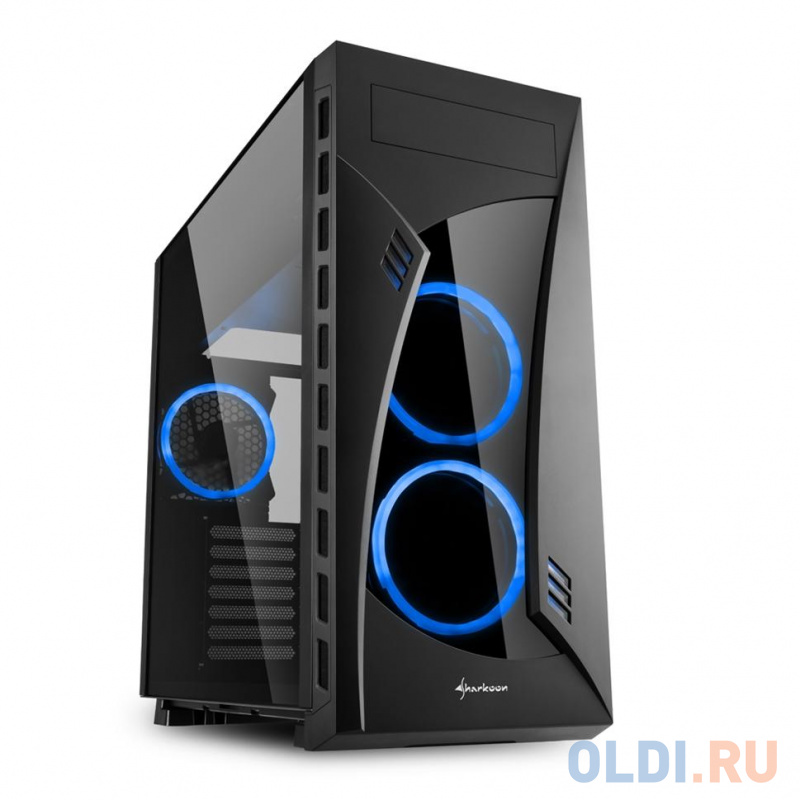 

Игровой корпус Sharkoon NIGHT SHARK blue led чёрный (ATX, закаленное стекло, fan 2x120 мм + 1x120 мм + 1x120 мм, 2xUSB 2.0, 2xUSB 3.0, audio), Черный
