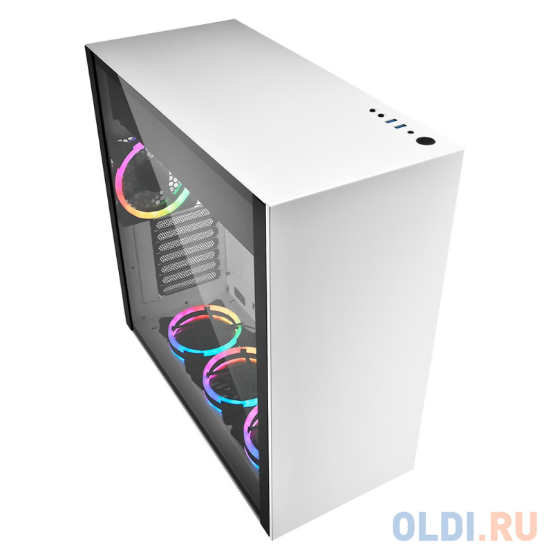 

Игровой корпус Sharkoon PURE STEEL RGB led белый (ATX, закаленное стекло, fan 3x120 мм + 1x120 мм, 2xUSB 3.0, audio)