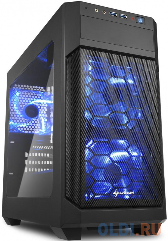 

Корпус microATX Sharkoon V1000 window Без БП чёрный