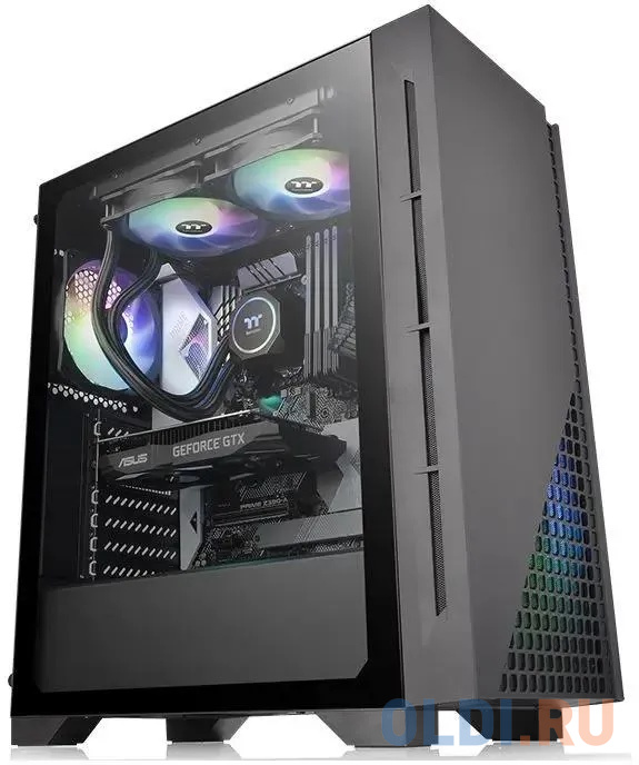 Корпус ATX Thermaltake CA-1R8-00M1WN-00 Без БП чёрный корпус e atx thermaltake level 20 ht без бп белый ca 1p6 00f6wn 00