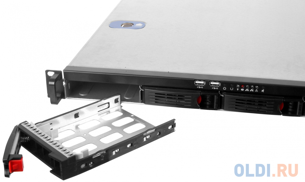 Серверный корпус 1U Exegate Pro 1U660-HS04 Без БП чёрный фото