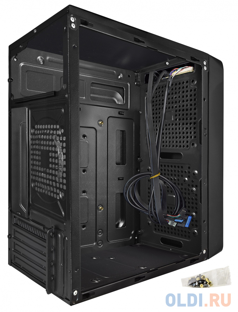 Exegate EX283129RUS Корпус Minitower ExeGate BAA-108U Black, mATX, <AAA450, 80mm>, 1*USB+1*USB3.0, Audio фото