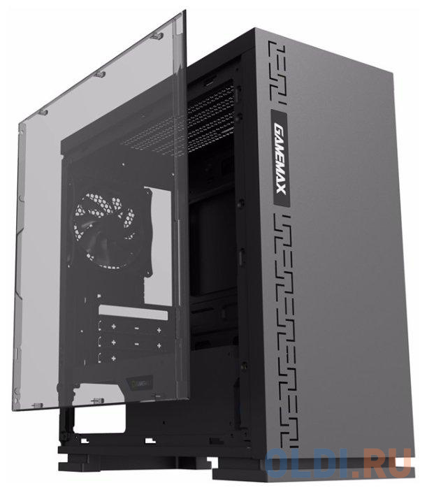 Корпус microATX GameMax H605 Expedition Без БП чёрный от OLDI
