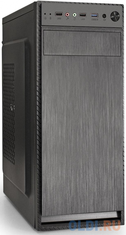 

Exegate EX287513RUS Корпус Miditower ExeGate AX-253U-350W-12 (ATX, БП XP350 с вент. 12см, 2*USB+1*USB3.0, аудио, черный)