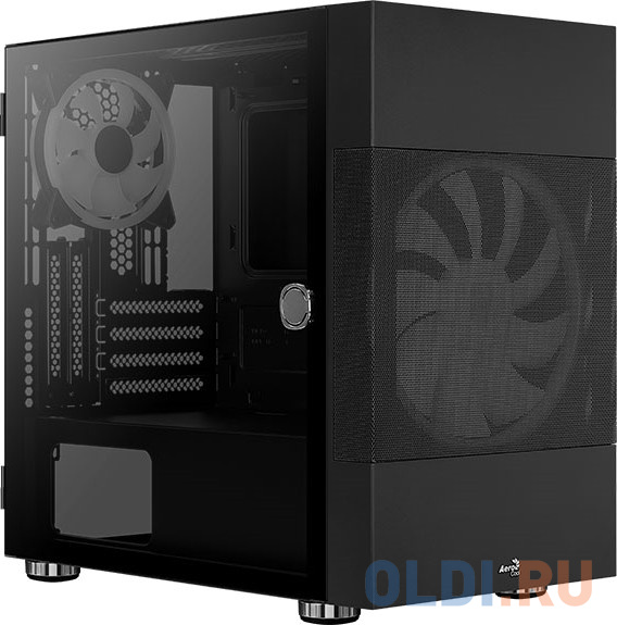 Корпус microATX Aerocool Atomic-G-BK-v1 Без БП чёрный фото