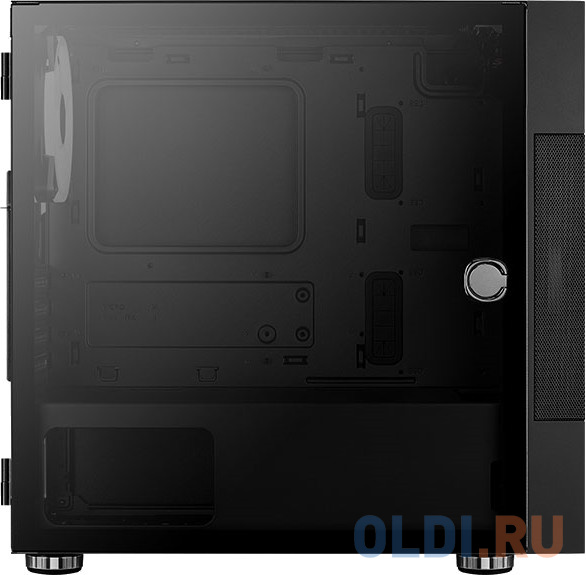 Корпус microATX Aerocool Atomic-G-BK-v1 Без БП чёрный фото