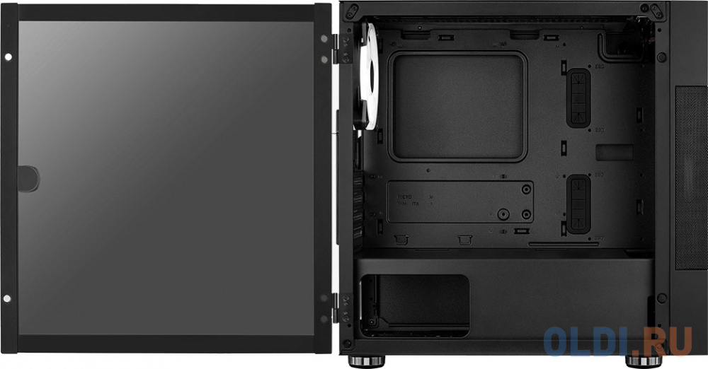 Корпус microATX Aerocool Atomic-G-BK-v1 Без БП чёрный фото