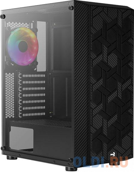 

Корпус ATX Aerocool Hive-G-BK-v3 Без БП чёрный