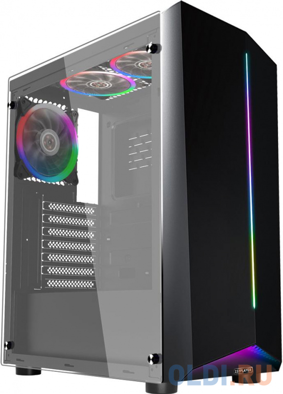 

Корпус ATX 1stPlayer R6-A-1R1 Без БП чёрный