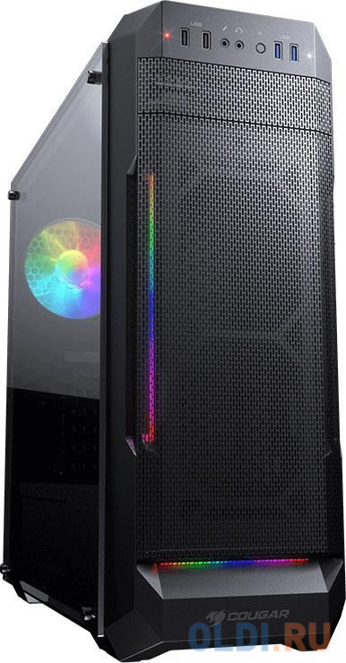 

Корпус ATX Cougar MX331 Mesh-G Без БП чёрный