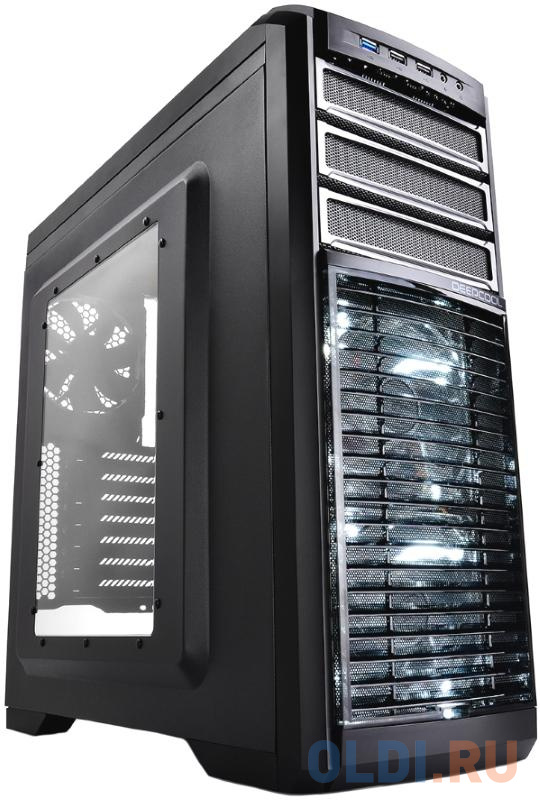 

Корпус ATX Deepcool KENDOMEN Titanium Без БП чёрный серебристый, Серебристо-черный