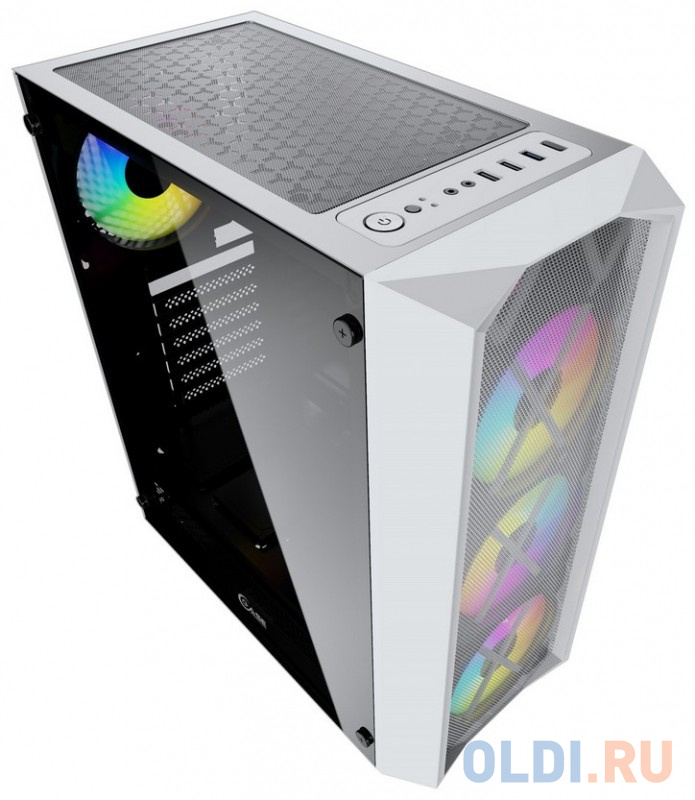 Корпус ATX Powercase CMRMW-L4 Без БП белый фото