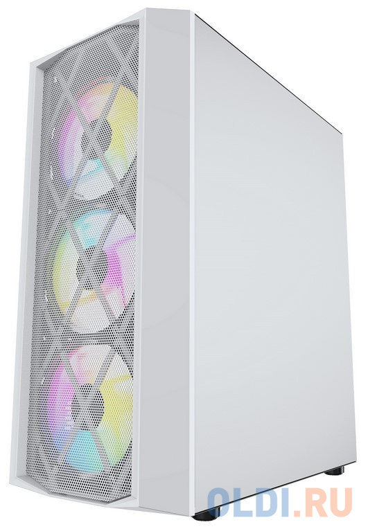 Корпус ATX Powercase CMRMW-L4 Без БП белый фото