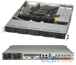 

Серверный корпус 1U Supermicro CSE-113MFAC2-R606CB 2 х 600 Вт чёрный
