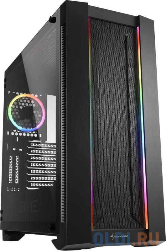 

Корпус ATX Sharkoon Elite Shark CA200M Без БП чёрный