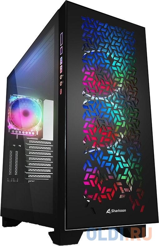 

Корпус ATX Sharkoon Elite Shark CA300H Без БП чёрный