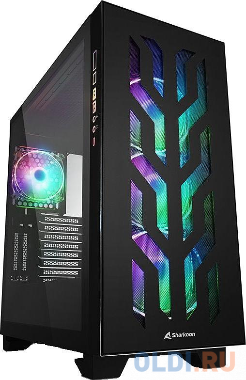 

Корпус ATX Sharkoon Elite Shark CA300T Без БП чёрный