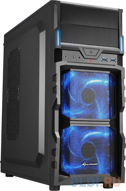 

Корпус ATX Sharkoon VG5-V Без БП чёрный, Черный