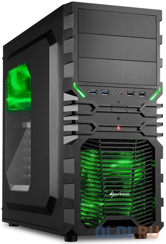 

Корпус ATX Sharkoon VG4-W Без БП чёрный, Черный