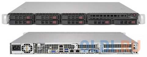 

Серверный корпус 1U Supermicro SC113 WIO 600 Вт чёрный серебристый