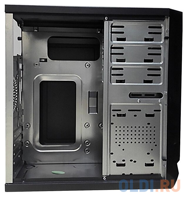 Exegate EX277435RUS Корпус Minitower MA-371X Black, mATX <UN400, 120mm> 2*USB+2*USB3.0, Audio фото