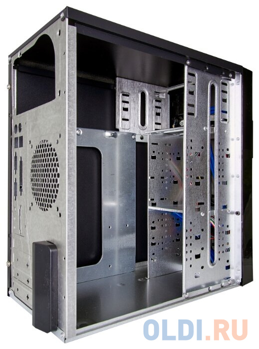 Exegate EX277435RUS Корпус Minitower MA-371X Black, mATX <UN400, 120mm> 2*USB+2*USB3.0, Audio фото