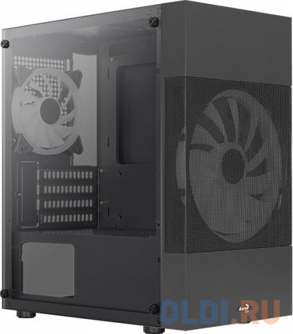 Корпус microATX Aerocool Atomic Lite-G-BK-v2 Без БП чёрный фото