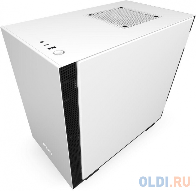

Корпус mini-ITX NZXT CA-H210I-W1 H210i Без БП белый чёрный, Белый/черный