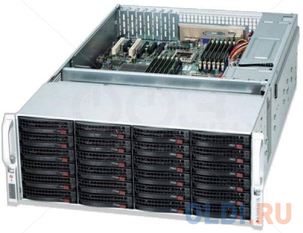 

Серверный корпус 4U Supermicro CSE-847E26-R1K28LPB 1280 Вт серый чёрный