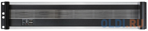 Серверный корпус 2U Exegate Pro 2U450-09 Без БП чёрный серебристый фото