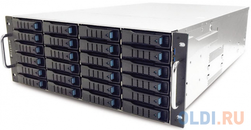

Серверный корпус 4U AIC XP1-S402LB01 1200 Вт чёрный серый, Черно-серый