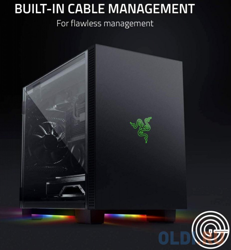 Корпус mini-ITX Razer Tomahawk M1 Без БП чёрный фото