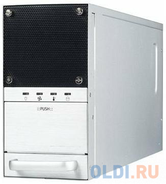 Серверный корпус mini-ITX Advantech IPC-6025BP-27ZE 270 Вт серебристый чёрный серверный корпус 4u advantech ipc 610bp 00hd без бп бежевый
