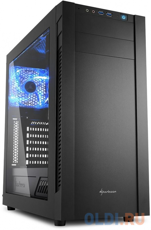 

Корпус ATX Sharkoon S25-W Без БП чёрный, Черный
