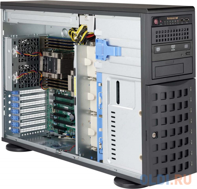 

Серверный корпус E-ATX Supermicro CSE-745BAC-R1K23B-SQ 2 х 1280 Вт чёрный, Черный