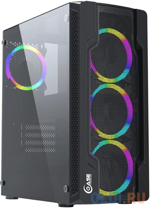 Корпус ATX Powercase Mistral X4 Mesh LED Без БП чёрный